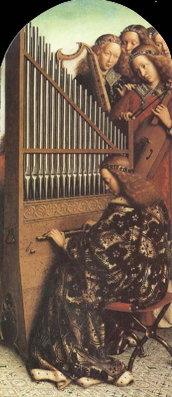 Jan Van Eyck Organ from The Ghent Altarpiece Spain oil painting art